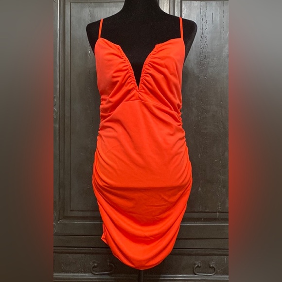 Molicuty Red bodycon dress. Size Small - Picture 1 of 10